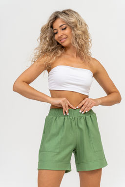 Шорты Натали 36781 из полиэстера с льном  фото 22