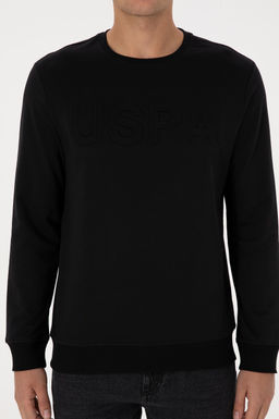 Erkek Siyah Basic Sweatshirt - U.s. polo assn фото 6