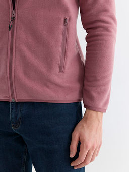 Dik Yaka Uzun Kollu Polar Erkek Fermuarl? Sweatshirt