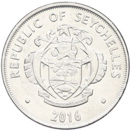 Монета 25 центов 2016 года Сейшелы