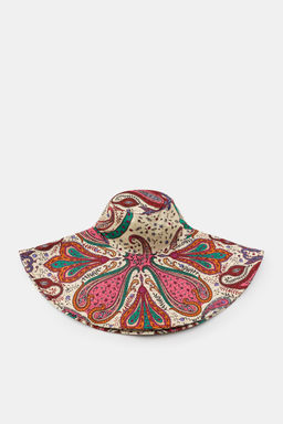 GORRO MAXI ALA ESTAMPADO PASLEY / Crudo - Zara фото 3