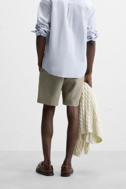 100% LINEN BERMUDA SHORTS - Zara фото 21