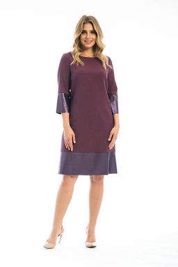 Платье с эко-кожей, П-511/2 - Modellos фото 3