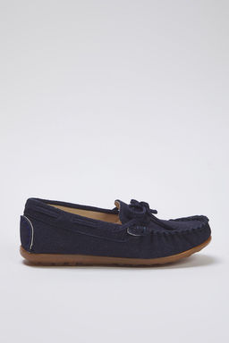 Trendyolmilla Shoes Lacivert Bagc?k Detayl? Buyuk/Kucuk Erkek Cocuk Kids Loafer Ayakkab? TAKSS25LA00009  фото 5