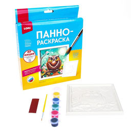 Панно-раскраска «Сова» 15×15 см