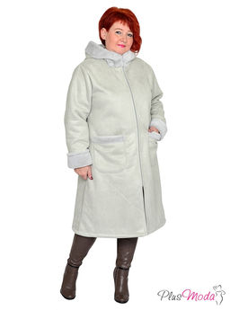 Жакет-дубленка Модель №1424 размеры 44-84 - Plusmoda фото 6