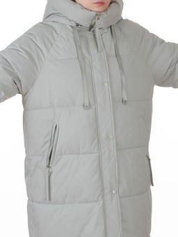 24-802 LT. OLIVE Пальто зимнее женское (200 гр. холлофайбер)