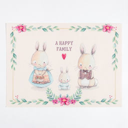 Цена за 2 шт. Салфетка на стол Доляна "A HAPPY FAMILY" ПВХ 40*29см