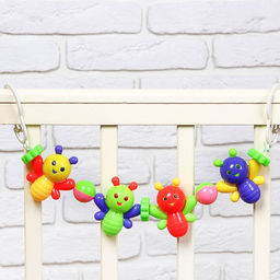 Растяжка на коляску/кроватку Веселые бабочки, 4 игрушки, Крошка Я  фото 6