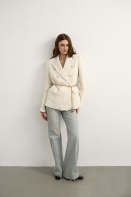 Джинсы клеш с высокой посадкой - Mollis фото 3