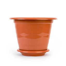 Горшок цв."Виола" 16л. с под. коричневый М1538