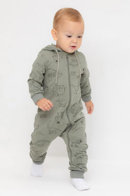 Crockid _ КР 6545/зеленый чай,динозавры к552 комбинезон д/мал яс  фото 2