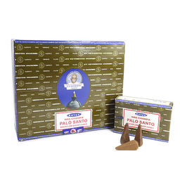 Благовония Satya Back Flow Cones Palo Santo стелющийся дым конусы 1шт - 10конусов