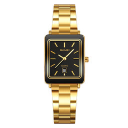 Часы наручные Skmei женские кварцевые 2566gold-black
