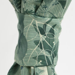 Шторы для кухни Доляна «Лесная прохлада», 146×180 см - 2 шт., подхваты - 2 шт.