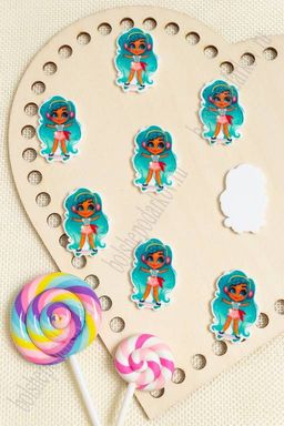 Кабошон-вырубка Девочка 36*24 мм (10 шт) SF-3018, №16