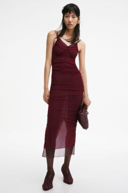 Vestido de malla con tirantes finos - H&m фото 2