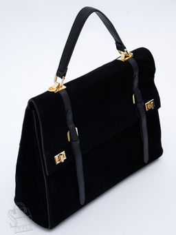 Сумка женская кожаная 1020L black Polina&Eiterou