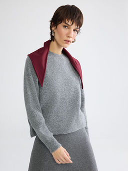 Bisiklet Yaka Kad?n Triko Kazak