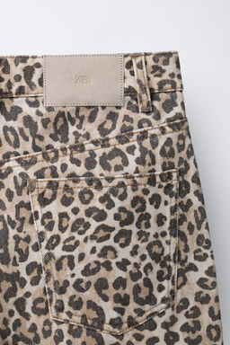 JEANS BARREL ANIMAL PRINT / Marr?n - Zara фото 4
