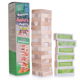 Настольная игра "Джанга PARTY (БЕРЕЗКА) День рождения"