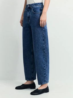 Джинсы barrel с высокой посадкой / Zarina  фото 3