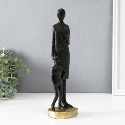 Фигурка полистоун «Она всегда рядом», чёрный, 7.5×8.5×28 см