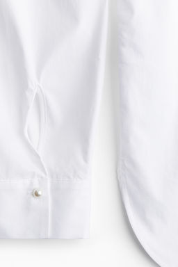 Blusa de popelina con cuentas decorativas - H&m фото 5