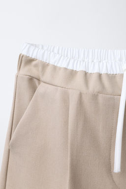 DOUBLE WAISTBAND WIDE-LEG TROUSERS - Zara фото 3