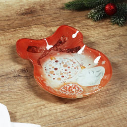 Тарелка в форме банта Розовая сказка, 13.5х18 см - Дорого внимание фото 2