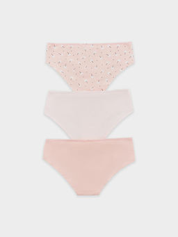 Трусы для девочек слипы мультипак (3 шт.) розовые с печатью - Mark formelle фото 2