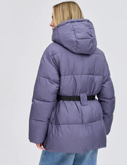 Укороченная куртка-пуховик с поясом БИО -ПУХ - Lawinter фото 5