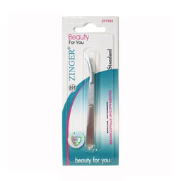 ZINGER Пинцет T-053 M (zs-86053-M), Beauty For You скошенный, изогнутый