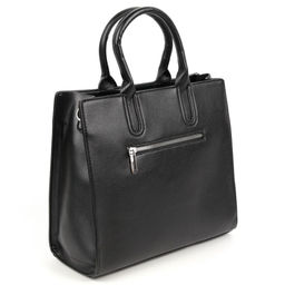 Женская сумка тоут из эко кожи и замши А-425-1 Блек - Cidirro фото 3