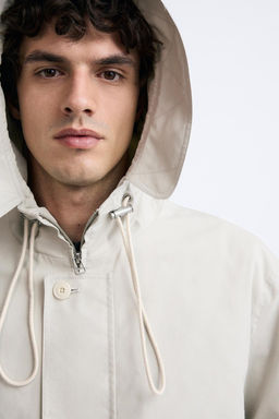 COTTON JACKET WITH HOOD - Zara фото 6
