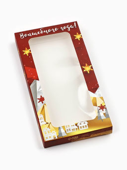 Цена за 5 шт. Коробка для шоколада «С Новым годом!», с окном, 17×8.5×1.5 см