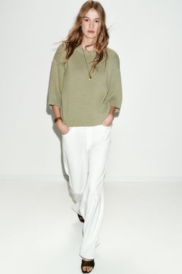 KNIT JUMPER WITH SHOULDER PADS - Zara фото 10