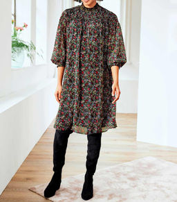 Платье, черно-красное