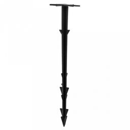 Колышки для крепления укрывного материала h17см, шляпка 3,8х2,8см, полипропилен, черный, набор 10шт (Беларусь)