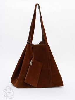 Сумка женская кожаная 1029M brown Polina&Eiterou