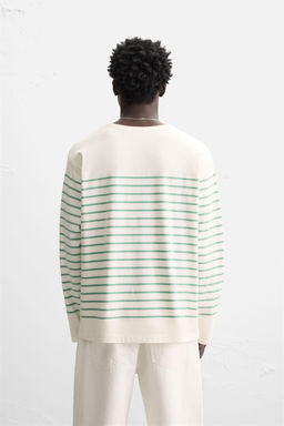 STRIPED JACQUARD T-SHIRT - Zara фото 3