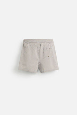 SEERSUCKER MID-LENGTH SWIMMING TRUNKS - Zara фото 4