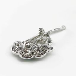 Брошь "Аленький цветочек" перламутр гелиотис