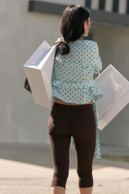 CHAQUETA CAMISERA LUNARES / Turquesa - Zara фото 3