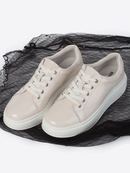 05-PDD215-1 BEIGE Кроссовки женские (натуральная кожа) - Фабричный китай фото 17