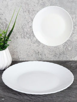 Тарелка плоская 165 мм десертная Классика белая / LHP-65 WHITE /уп 6/96/ - Галеонтрейд фото 2