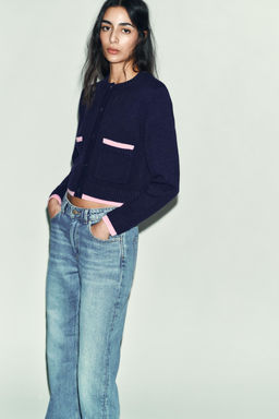 COMBINED KNIT CARDIGAN - Zara фото 8