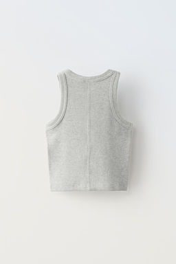 EMBROIDERED RIBBED TOP - Zara фото 3