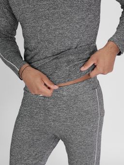 Комплект мужского термобелья без начеса серого цвета 2214Sr - FUYOUKAI фото 12