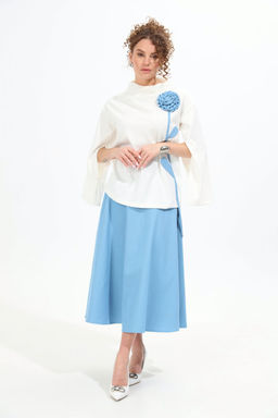 Костюм NIKVA н952-2 молоко+голубой фото 5